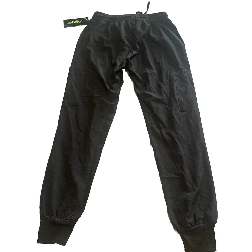 Women's GT Performance BLACK Jogger Yoga Waist Scrub Pant Pockets Sz Small NWT
